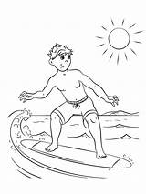 colouring page Surfing  Coloringpageca sketch template