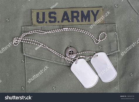 Us Army Uniform Vietnam War Period With Blank Dog Tags Stock Photo 138509195 : Shutterstock