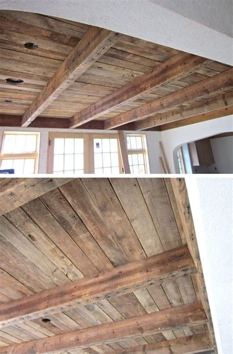 Renovating Ideas | Barn wood ceiling, Rustic house, Wood ceilings