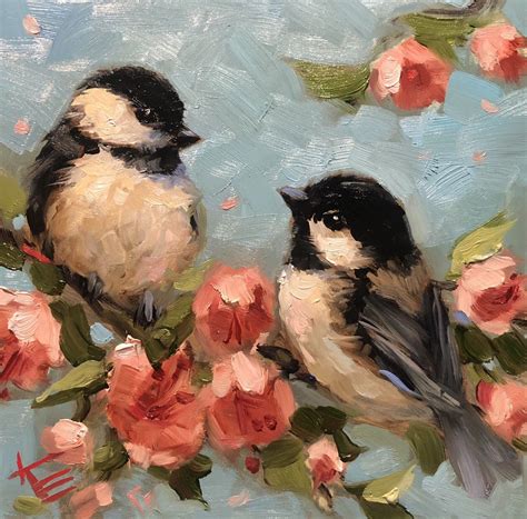 Art Chickadee Bird Birds Painting Paintings Decor | Etsy | Animal ...