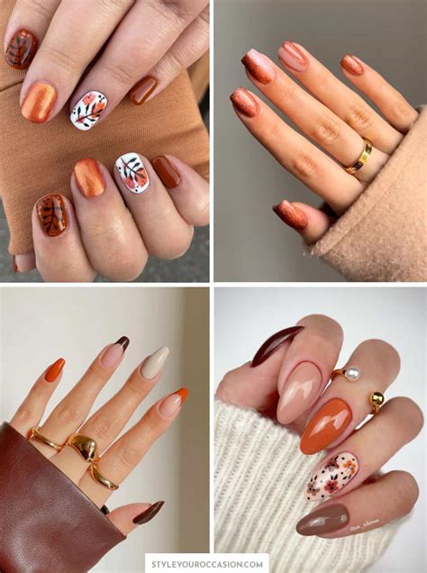 25+ Stunning Burnt Orange Nails with a Cozy Vibe for 2023