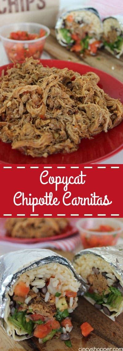 Slow Cooker Copycat Chipotle Carnitas Recipe - CincyShopper