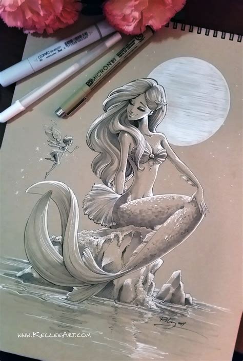 Mermaid by KelleeArt on DeviantArt | Mermaid drawings, Mermaid art ...