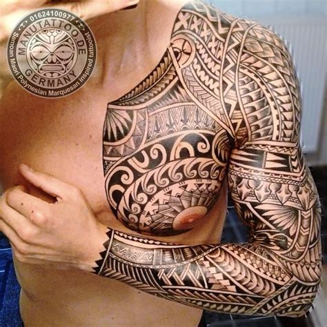 Polynesian Chest Tattoo