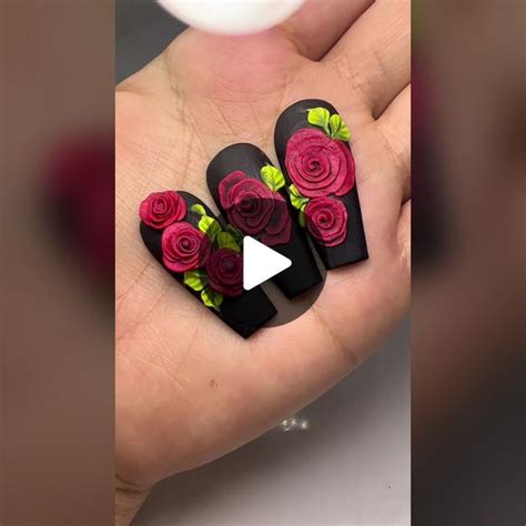 Quieres aprender alto relieve en acrilico? ️‍🔥 #nails #nailsartvideo ...