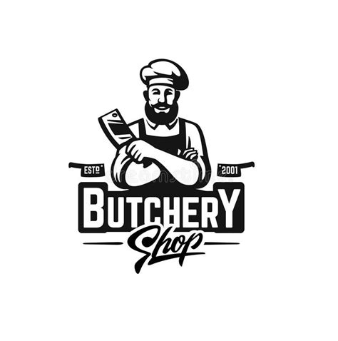 Butcher shop logo stock vector. Illustration of logotype - 113070798