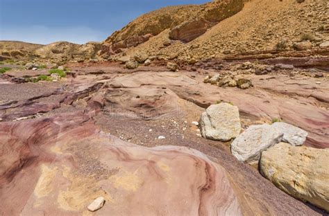 Scenic View in Negev Desert Stock Image - Image of ground, mountains ...