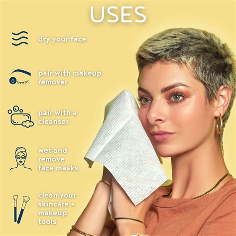 Clean Skin Club Clean Towels | Worlds 1ST Biodegradable Face Towel | Disposable Makeup Removing ...