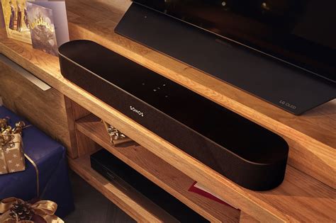 SONOS Beam Compact Sound Bar - Black 5 speakers with dialogue ...