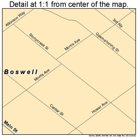 Boswell Pennsylvania Street Map 4207712