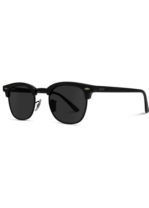 Black Semi-Rimless Polarized Sunglasses - FINAL SALE – Inherit Co.