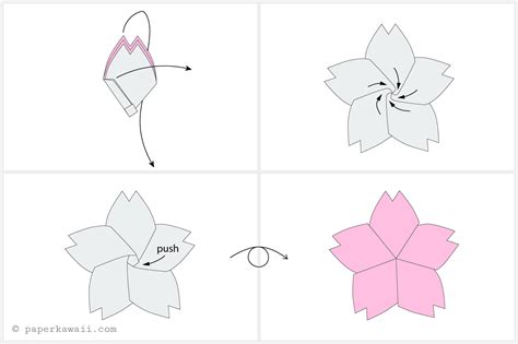 How to Make a Origami Cherry Blossom