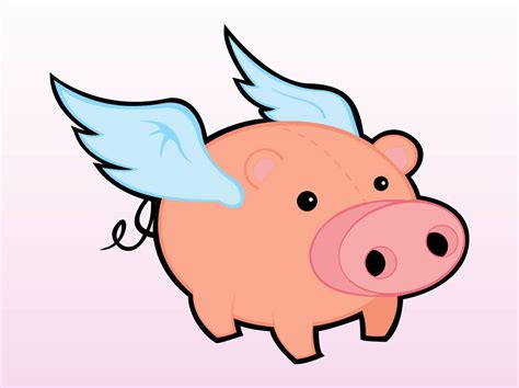 Animated Flying Pig