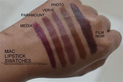Mac Lipstick Swatches On Dark Skin