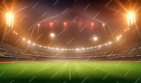 Premium AI Image | stadium at night Background