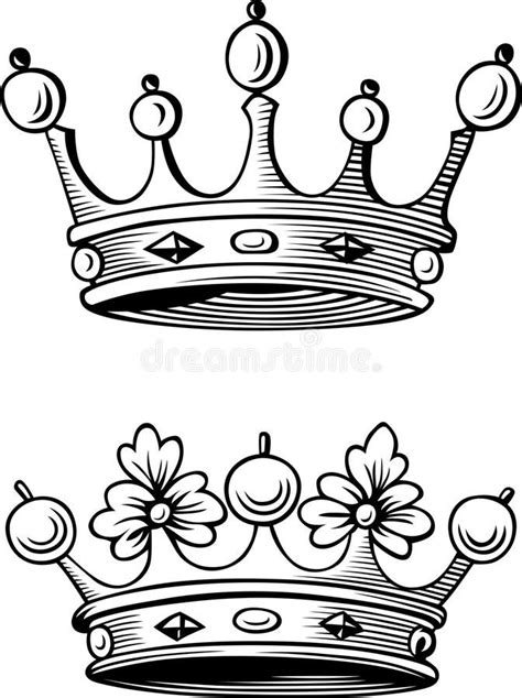 Crowns stock vector. Illustration of royalty, royal, queen - 37683243 | Crown drawing, Crown ...