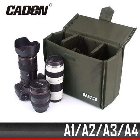 CADEN Insert Bag DSLR Camera Mirrorless Bag Padded Insert Digital Photo Waterproof Nylon ...