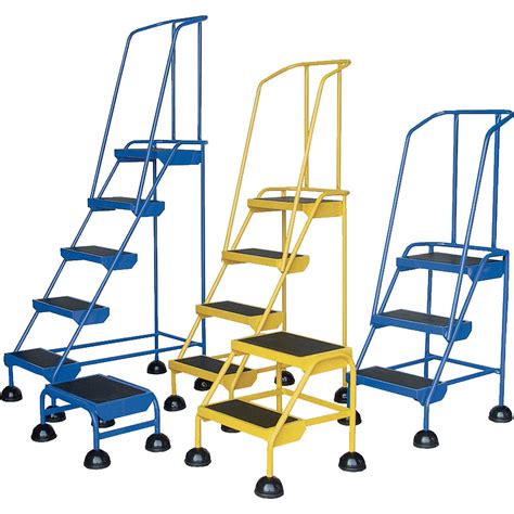 Vestil Spring Loaded Commercial Rolling Stairs | Rolling Ladders Platforms | Rolling ladder ...