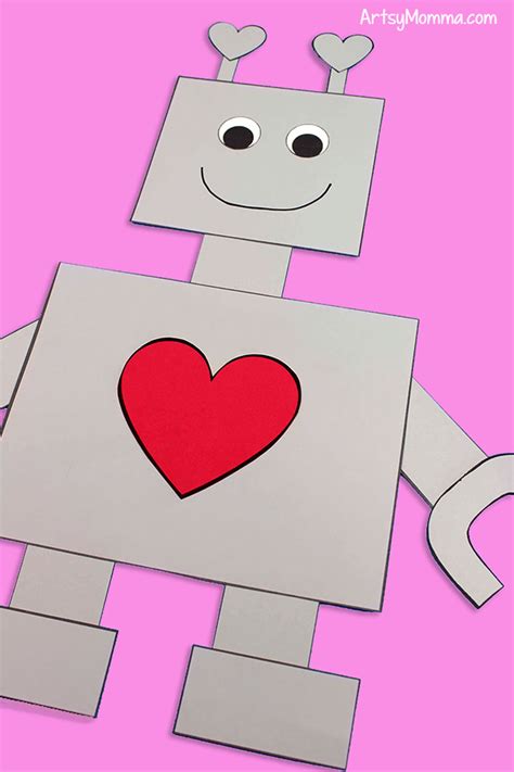 3d Paper Robot Template Printable - Printable Templates