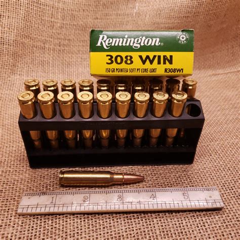 Remington .308 Win Ammo Pack | 20 Rounds | 150 Grain Core-Lokt Pointed ...