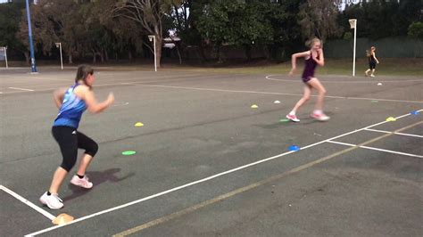 Footwork, defence drill - Netball - YouTube