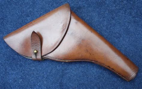 ORIGINAL WW1 BRITISH Army Officers Leather Pistol Holster in Very good condition $42.16 - PicClick