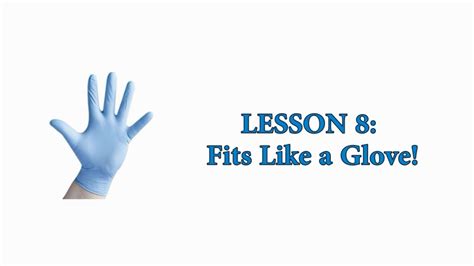 EASY AMERICAN IDIOMS: Lesson 8 - Fits Like a Glove! - YouTube