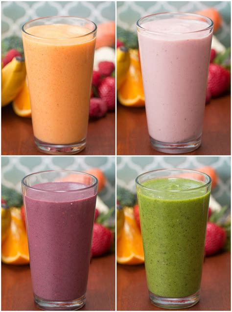 4 Make-Ahead Veggie-Packed Fruit Smoothies | Veggie and fruit smoothie ...