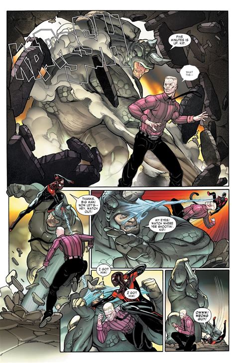 Spider-Man Miles Morales And The Rhino VS Tombstone – Comicnewbies