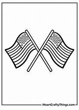Free Coloring Pages American Flags sketch template