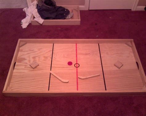 Build a Nok Hockey Table | Hockey, Wood games, Air hockey