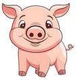 Cute pig cartoon Royalty Free Vector Image - VectorStock