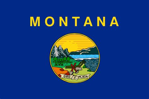 Flagge von Montana Bild und Bedeutung Montana-Flagge - country flags