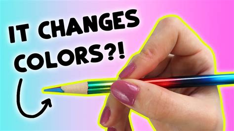 DRAWING with a RAINBOW PENCIL?! // Color-Changing Art Supply // Filling a Page in my Sketchbook ...