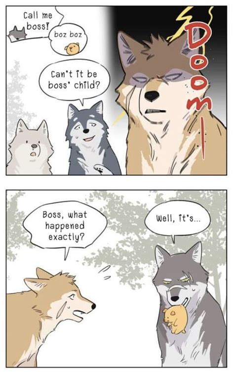 Papa Wolf And Puppy Comic Is Melting Hearts | Funny animal comics, Cute animal drawings, Cartoon ...