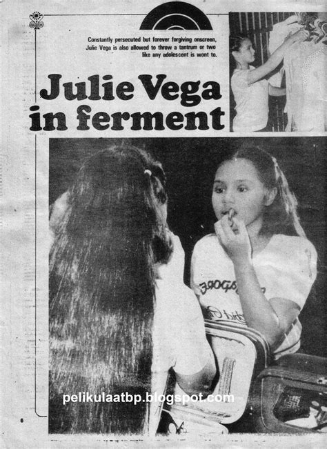 PELIKULA, ATBP.: JULIE VEGA IN FERMENT (by Emmie G. Velarde, Parade Magazine, December 26, 1981 ...