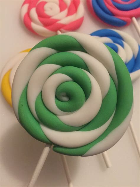 Fondant Swirl Lollipops-sold ONLY in Quantities of 6 - Etsy