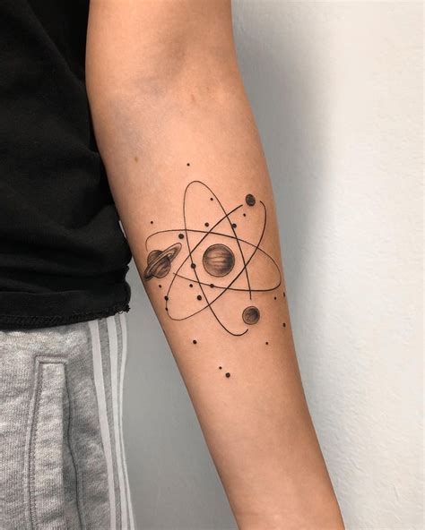 26 Atomic Tattoos for Science Lovers in 2021 - Small Tattoos & Ideas | Science tattoos, Atom ...