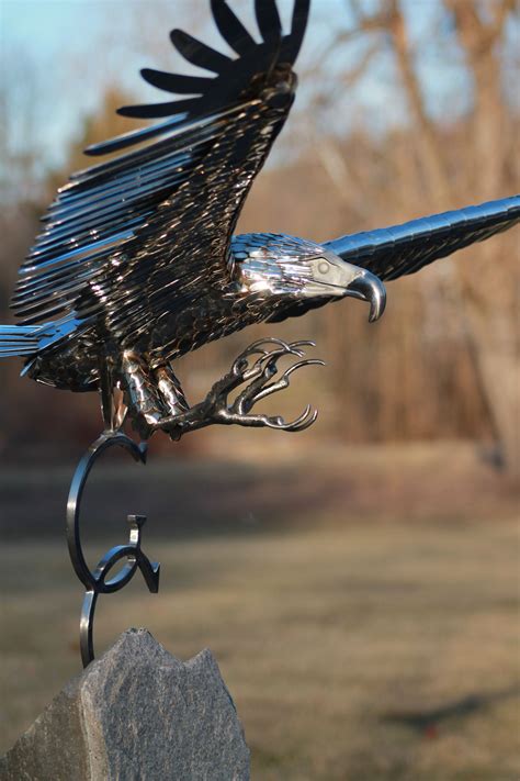 Locked On | Eagle statue, Bald eagle, Metal sculpture