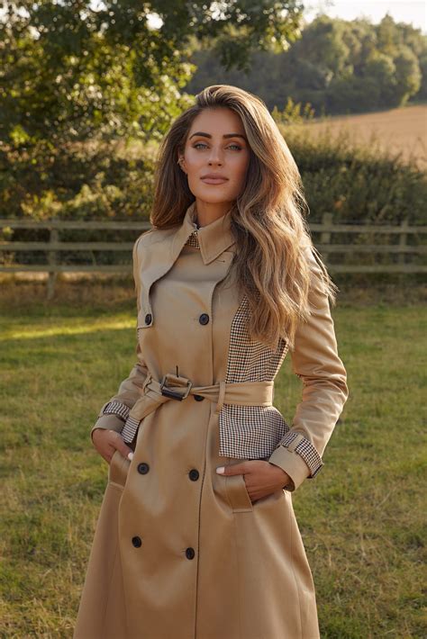 Lydia Millen Check Mix Tailored Trench Coat - Lydia Elise Millen