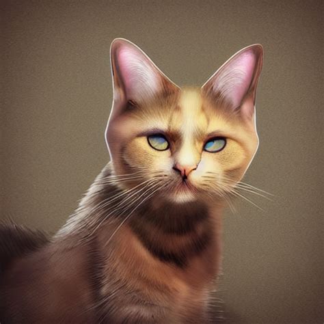 prompthunt: a cat with human ears, digital art, realistic human ears