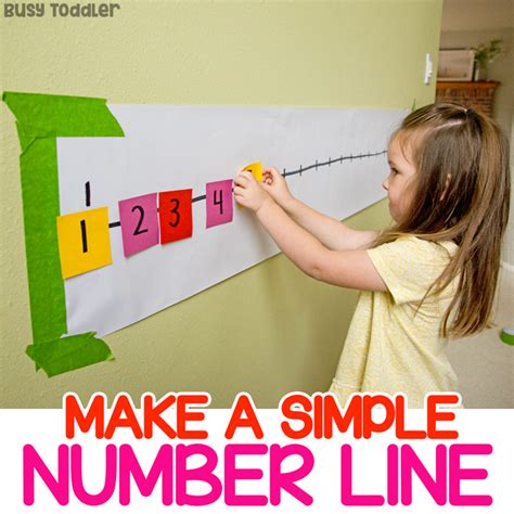 Post-It Number Line Math Activity for Preschoolers - Busy Toddler | Math activities preschool ...