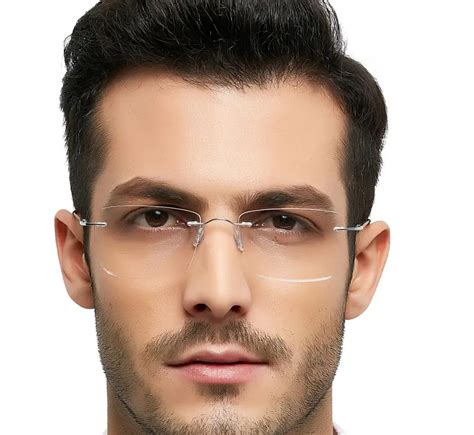 New 100% Pure Titan Ultra-light Memory Titanium Alloy Myopia Eyeglasses Rimless Elasticity ...