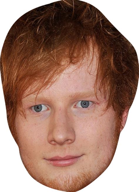 Ed Sheeran Music celebrity Party Face Fancy Dress - Celebrity-Facemasks.com