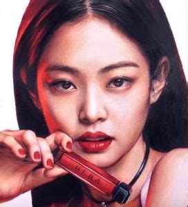 Jennie (Black Pink) drawing realistic