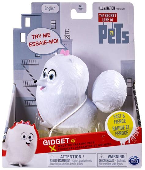 The Secret Life of Pets Walking Talking Pets Gidget Figure Spin Master - ToyWiz