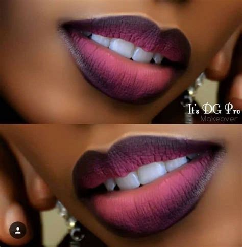 Ombre Lip in 2020 | Womens makeup, Makeup for black women, Dark skin makeup