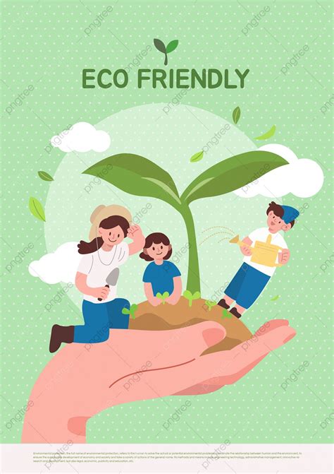 Green Planting Environmental Life Poster Template Download on Pngtree