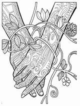 Hand coloring Pages For Adults sketch template