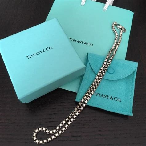 Tiffany & Co. Box Chain Necklace - 18 inches Never worn - new condition! Comes with box, bag and ...